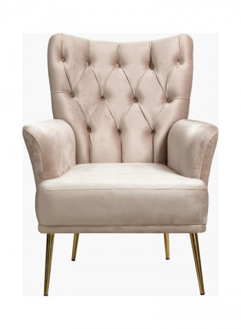 1-Seater Sofa Beige 77 x 78cm