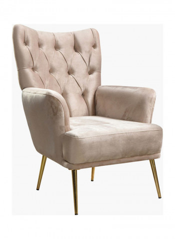1-Seater Sofa Beige 77 x 78cm