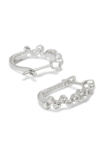 18 Karat White Gold Diamond Earrings