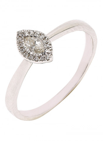 18K White Gold Exquisite Design Diamond Ring