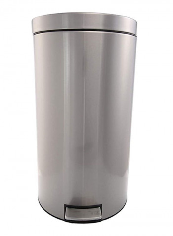 Pedal Trash Bin Silver