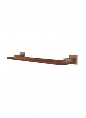 Montero Collection Ironwood Gallery Rail Shelf Brown/Gold 22inch