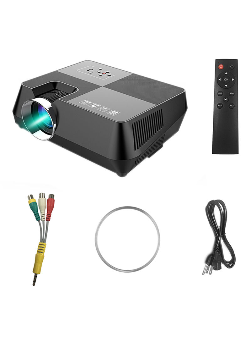 LED Home Theater Projector Black