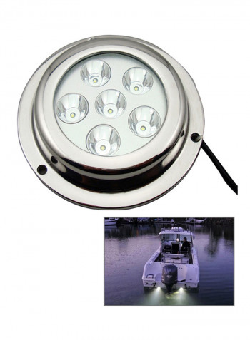 LED Underwater Yacht Light White 14 x 6 x 21cm