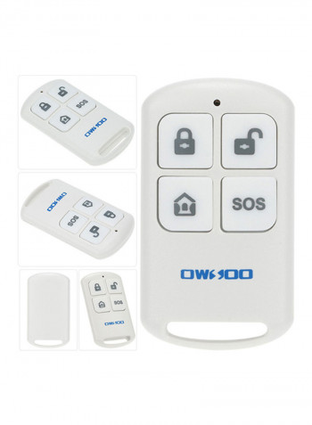 Wireless Auto-dial 3G SMS Alarm Security System white