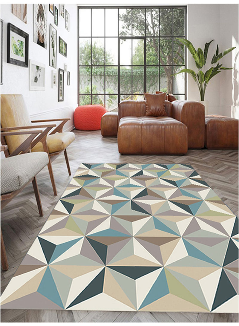 Geometric Pattern Mat Multicolour 160x230centimeter