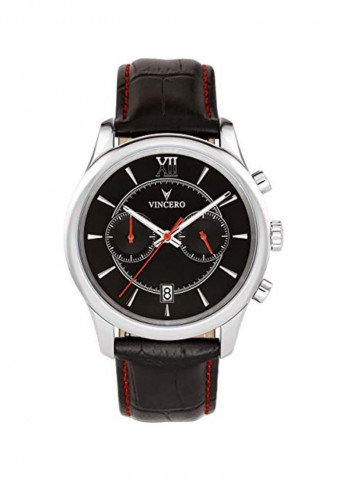 Men's 316L Stainless Steel Analog Watch Bla-Sil-W01