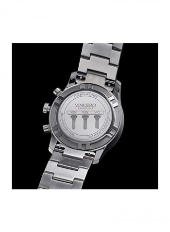 Men's 316L Stainless Steel Analog Watch Bla-Sil-W01