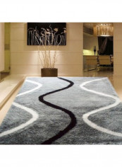 Rectangle Shaped Printed Carpet Grey 140x200centimeter