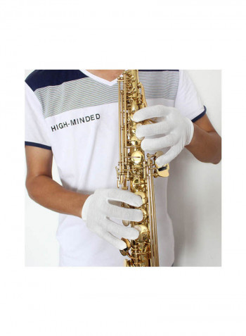 Brass B Flat Straight Soprano Saxophone Instrument