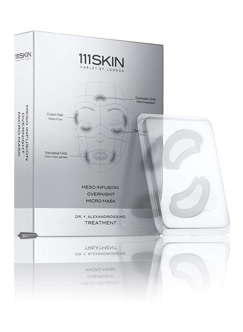 111Skin Meso Infusion Treatment Micro Mask .56 Oz Hyaluronic Acid Plumps Fine Lines And Diminished Wrinkles Vitamin C Erases Signs Of Pigmentation To Even Complexion 4 Pack