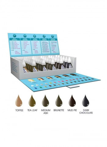 36-Piece Pigments Permanent Tattoo Ink متعدد الألوان