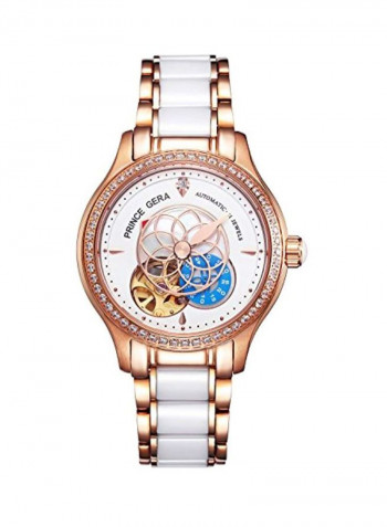 Women's Sapphire Crystal Studded Analog Watch 4331802097