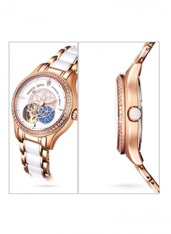 Women's Sapphire Crystal Studded Analog Watch 4331802097