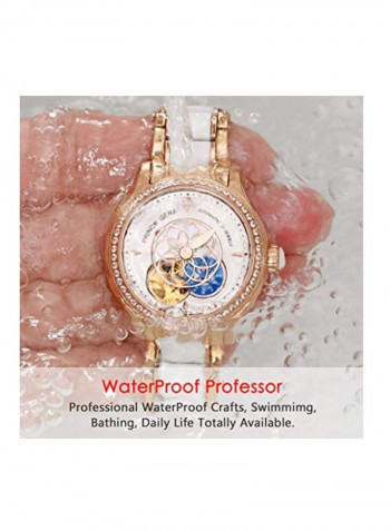 Women's Sapphire Crystal Studded Analog Watch 4331802097