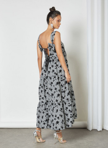Floral Tiered Maxi Dress Multicolour