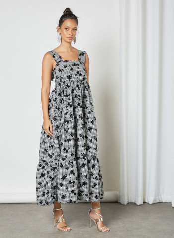 Floral Tiered Maxi Dress Multicolour