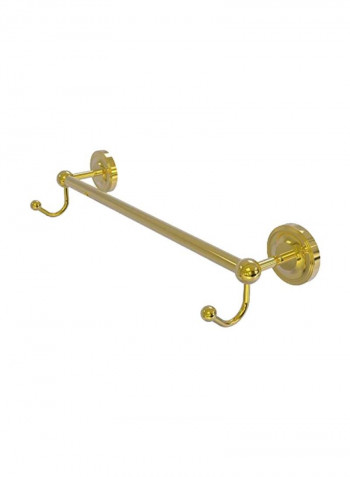 Prestige Regal Collection Integrated Hooks Towel Bar Gold 30inch