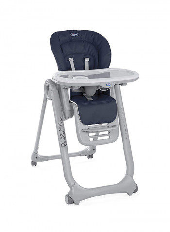 Polly Magic Relax High Chair With Toy Bar 0M-3Yrs, India Ink