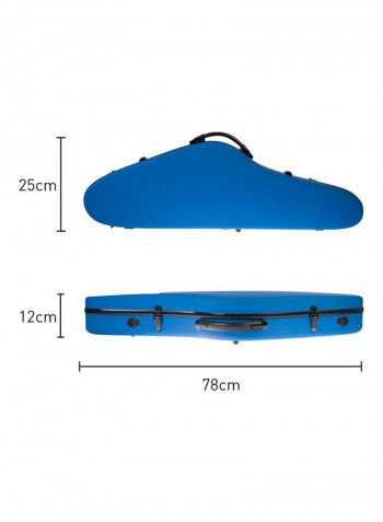 4-Piece Hard Case And Strap Set For 4/4 Violins