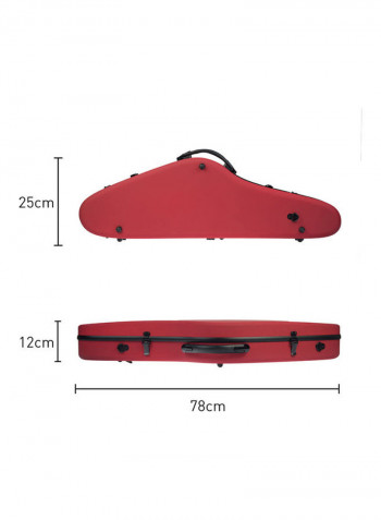 4-Piece Hard Case And Strap Set For 4/4 Violins