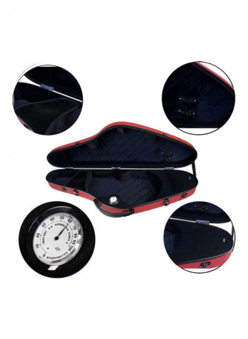 4-Piece Hard Case And Strap Set For 4/4 Violins