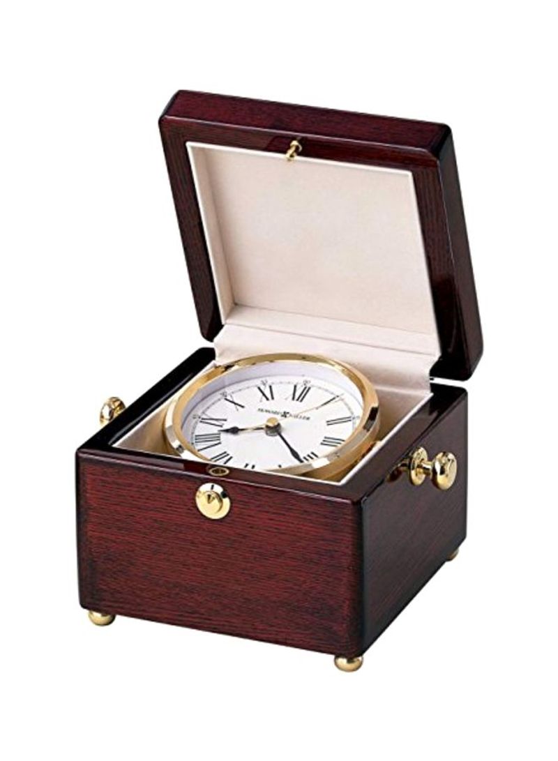Bailey Table Clock Brown/White/Gold 11x16x13centimeter