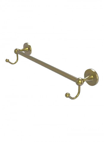 Integrated Hooks Towel Bar Gold 30inch