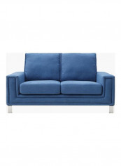 Caster 2-Seater Sofa Blue