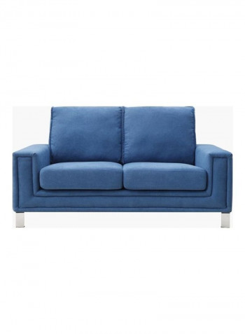 Caster 2-Seater Sofa Blue