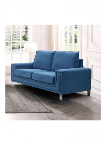 Caster 2-Seater Sofa Blue