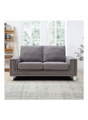 Caster 2-Seater Sofa Grey