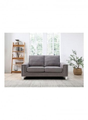 Caster 2-Seater Sofa Grey