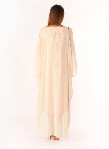 U-Shaped Dress Cream