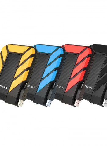 محرك أقراص صلبة خارجي محمول ADATA HD710 مضاد للصدمات بمنفذ USB 3.1 أسود