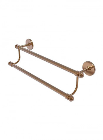 Double Towel Bar Brushed Bronze 36inch