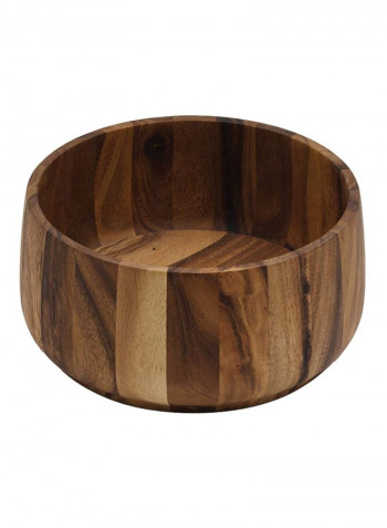 Tulip Design Salad Bowl Brown 12.5x12.5x5.5inch