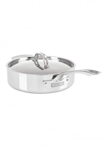 tainless Steel Saute Pan Silver 3.4Quart