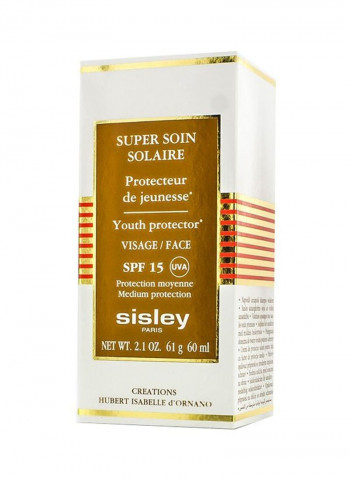 Super Soin Solaire Youth Protector For Face SPF 15 60ml