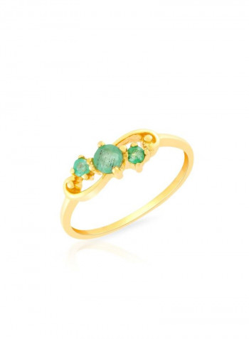 22 Karat Yellow Yellow Gold Precia Gemstone Studded Ring