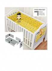 Fox Baby Crib Bumper Cotton Protector Nursery Bed