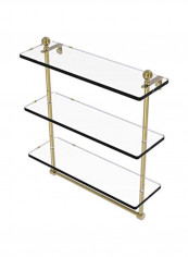 Brass Towel Bar Clear/Gold 16inch