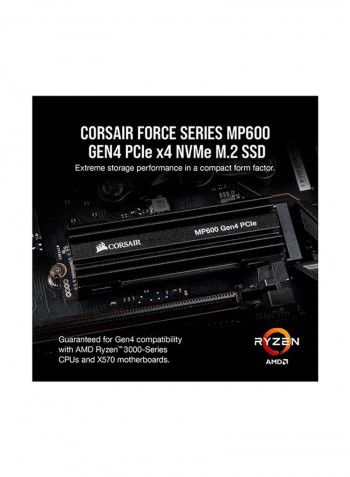Force Series Gen.4 PCIe MP600 1TB NVMe M.2 SSD 1000GB Black