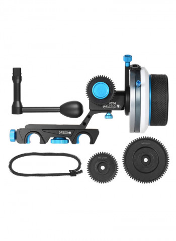 Video Camera Stabilizer Crank Handle Kit Black/Blue/Silver