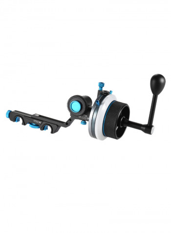 Video Camera Stabilizer Crank Handle Kit Black/Blue/Silver