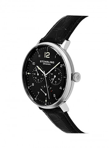 Men's Leather Analog Watch 733.02