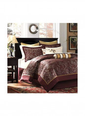 12-Piece Comforter Set Polyester Burgundy reviews 12-Piece Comforter Set Polyester Burgundy
