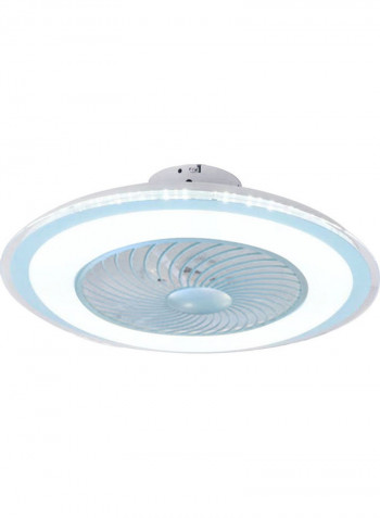Modern Ceiling Fan Lamp With Remote Control Blue/White 60 x 27 x 60cm