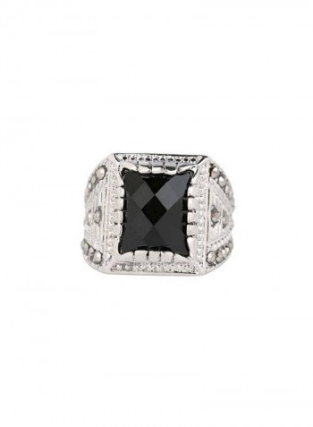 Stainless Steel Vintage Square Ring