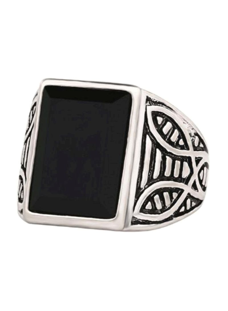 Alloy Mosaic Studded Ring